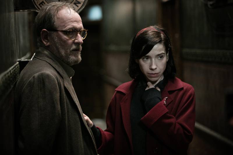 Richard Jenkins and Sally Hawkins in the film THE SHAPE OF WATER. Photo by Kerry Hayes / Twentieth Century Fox