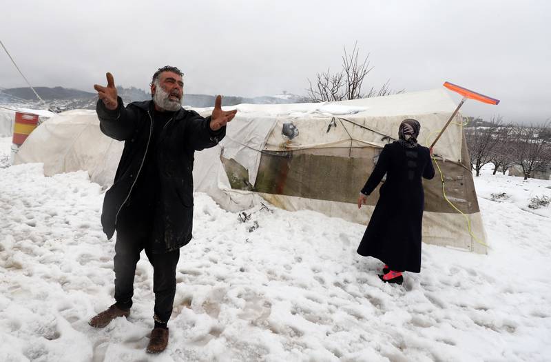 Winters in northern Syria are especially harsh with many internally displaced residents in need of aid. AFP