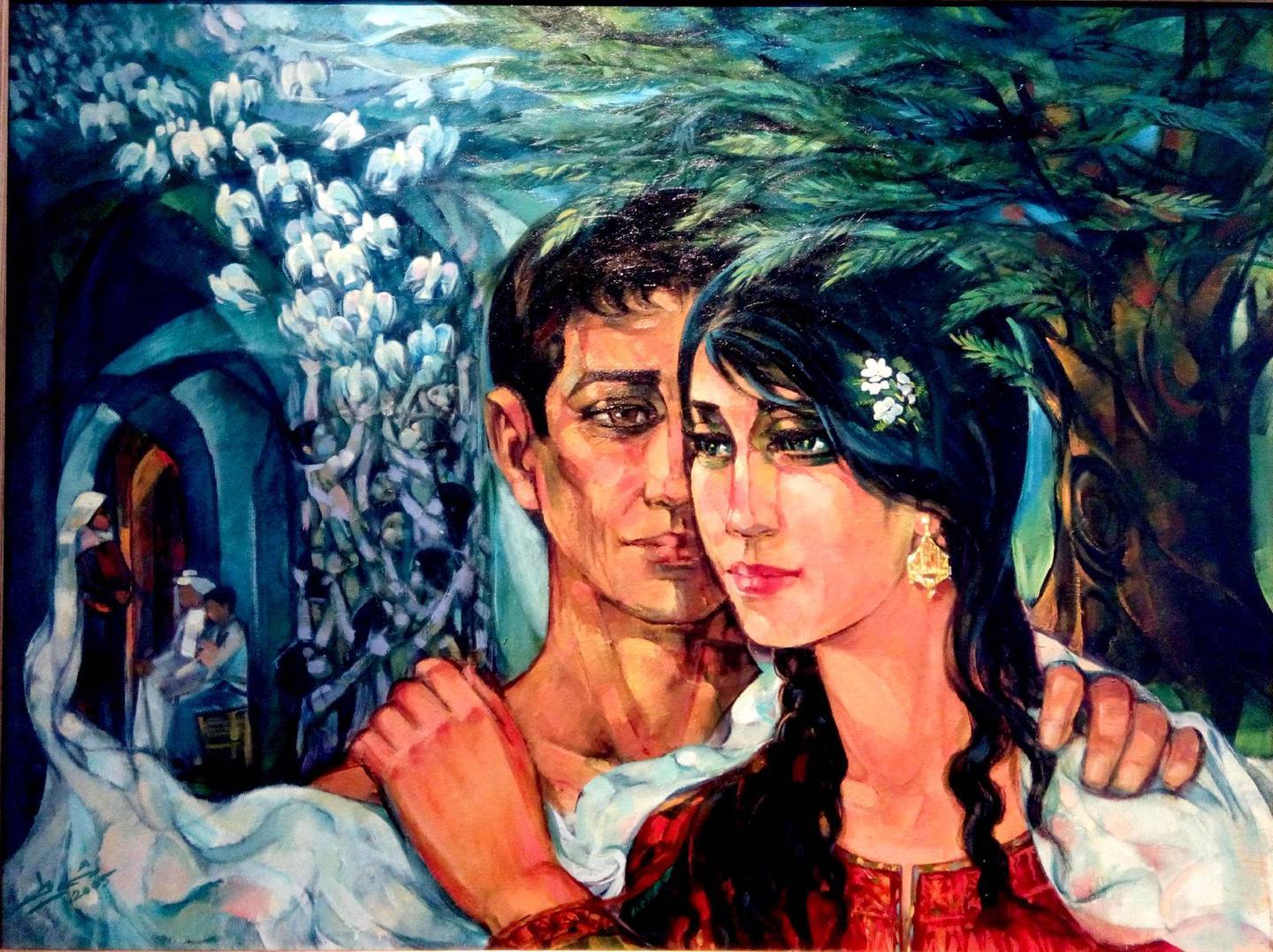 Ismail Shammout's "Love and Dream," painted two years before his death 
