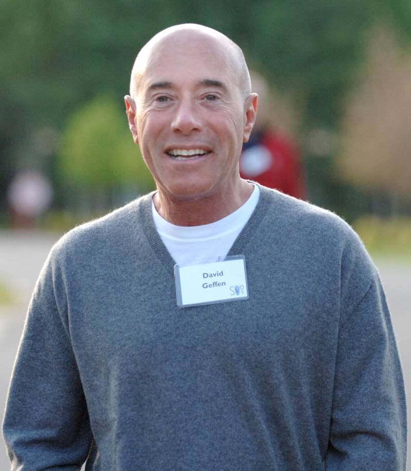 DreamWorks SKG co-founder and partner, David Geffen, walks to the Inn at the annual Allen and Company Media and Technology Conference Wednesday, July 7, 2005 in Sun Valley, Idaho. Photographer: Matthew Staver/Bloomberg News.