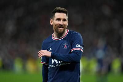 Lionel Messi looks amused. Getty
