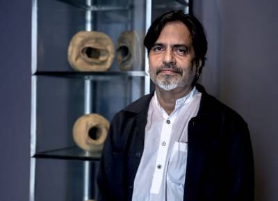 Sudarshan Shetty formally trained as a painter, but has since turned to sculpture and video installations 