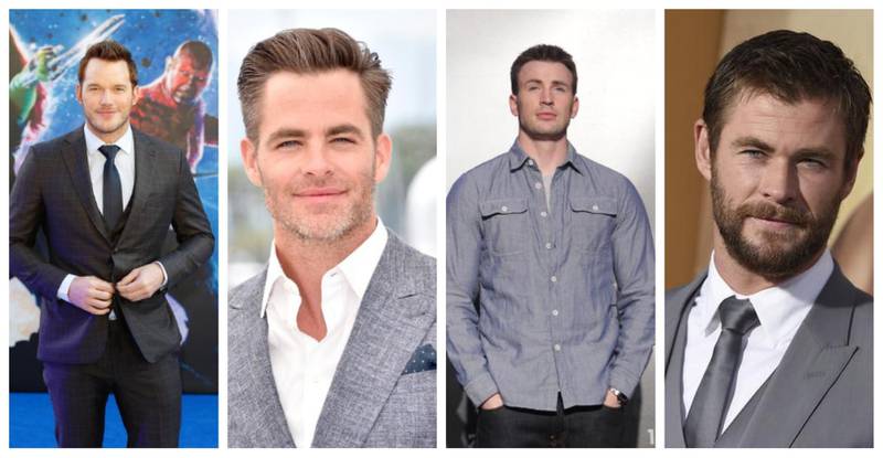 The Hollywood Chrises: Chris Pratt, Chris Pine, Chris Evans and Chris Hemsworth. The four stars are at the heart of a heated 'Which one has to go?' debate online. Getty Images