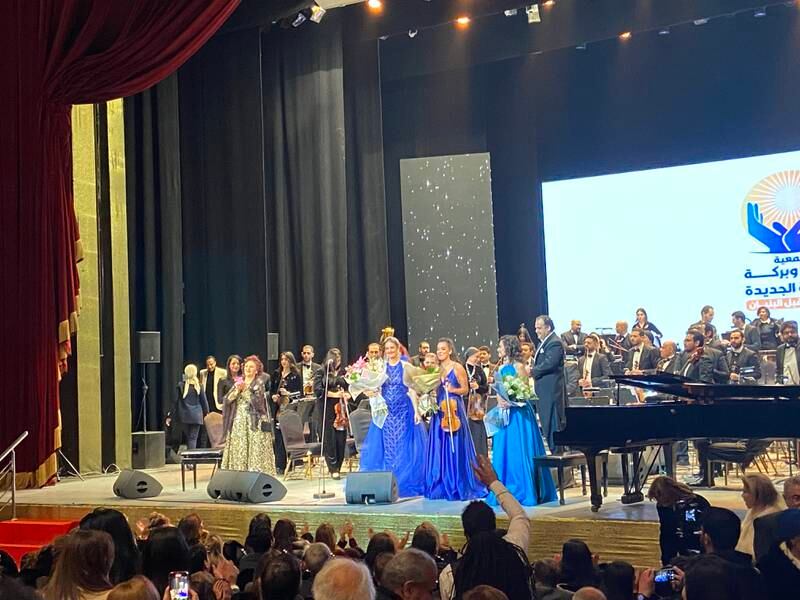 El Dibany and the Ayoub Sisters are accompanied by the Cairo Symphony Orchestra and maestro Nayer Nagui