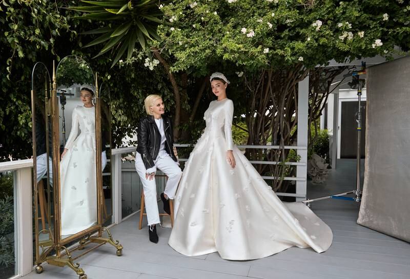 Miranda Kerr's wedding dress was inspired by Grace Kelly’s at her 1956 wedding to Prince Rainier of Monaco. Photo: Patrick Demarchelier