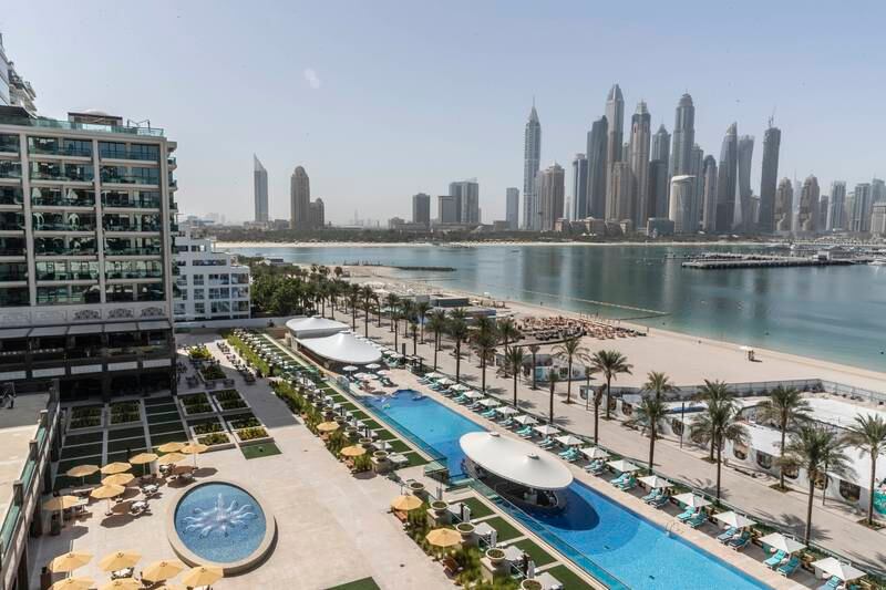 Set on its own stretch of shoreline, Hilton Dubai Palm Jumeirah will open a new beach club this winter.

