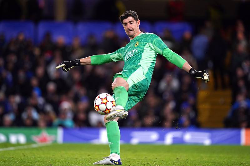 REAL MADRID RATINGS: Thibaut Courtois - 7: Former Chelsea keeper, booed by home fans from off, made solid save from James free-kick and got hand on but couldn’t keep out Havertz’ header in first half. Great one-handed stop from Azpilicueta shot. PA