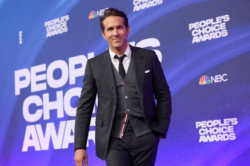 Honoree Ryan Reynolds at the event. Reuters
