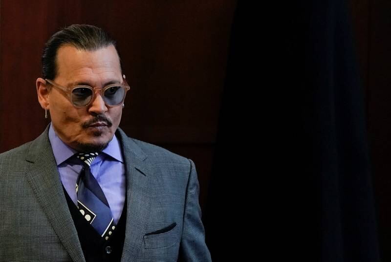 Actor Johnny Depp arrives at Fairfax County Circuit Court during his defamation case against ex-wife Amber Heard in Fairfax, Virginia. Reuters