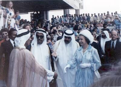 Photos of Queen Elizabeth II when she visited the UAE in 1979Courtesy  of RAMESH SHUKLA