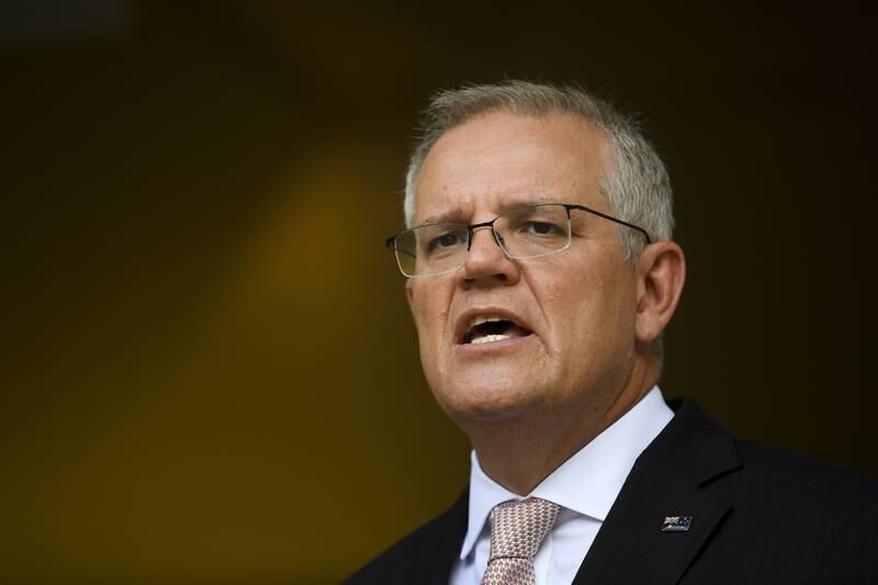 Australian Prime Minister Scott Morrison said the Aukus deal with the UK and the US would lead to greater stability in the Indo-Pacific region.  EPA