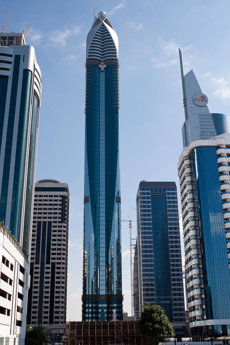 Rose Rayhaan by Rotana was the world’s tallest all-hotel tower for three years. Andrew Henderson / The National