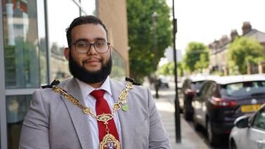 An image that illustrates this article Chain of command: Hamza Taouzzale is lord mayor of his manor