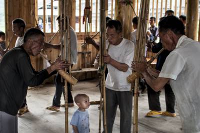The Kam community in China. Photo: Amy Eisenberg and John Amato / Courtesy of Sandra Piesik