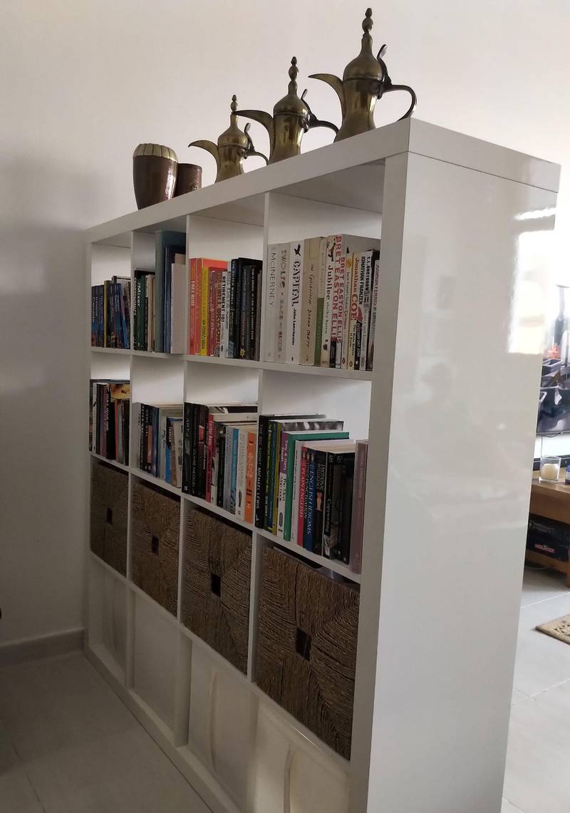One of Nick March's bookshelves at home. Courtesy Nick March