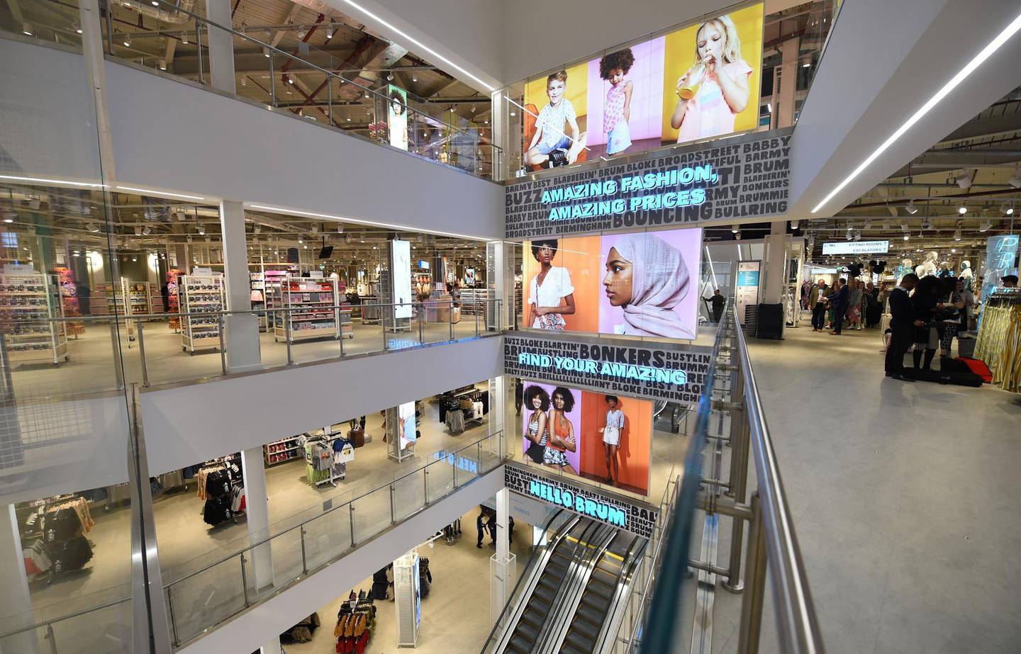 BIRMINGHAM, ENGLAND - APRIL 10: General view during the VIP Launch of the worlds largest Primark store on April 10, 2019 in Birmingham, England. (Photo by Stuart C. Wilson/Getty Images for Primark)