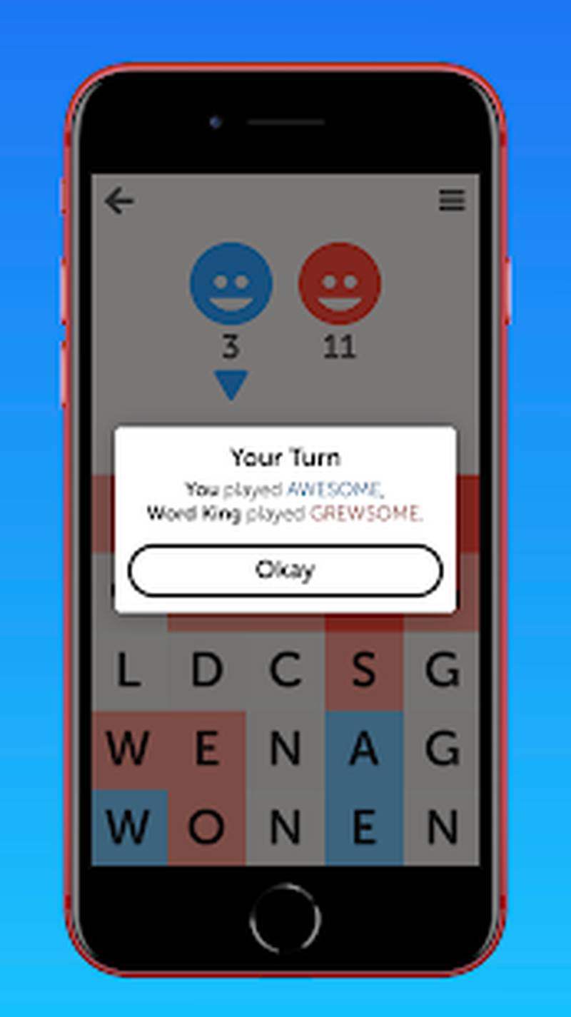 'Letterpress' is an unlimited, free game where you unscramble tiles to spell words against friends and random opponents.