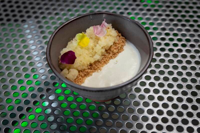 The paradise panna cotta is part of the dessert menu. Antonie Robertson / The National

