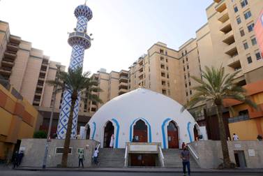 The Omar Ali bin Haider mosque in Deira, Dubai. Pawan Singh / The National 