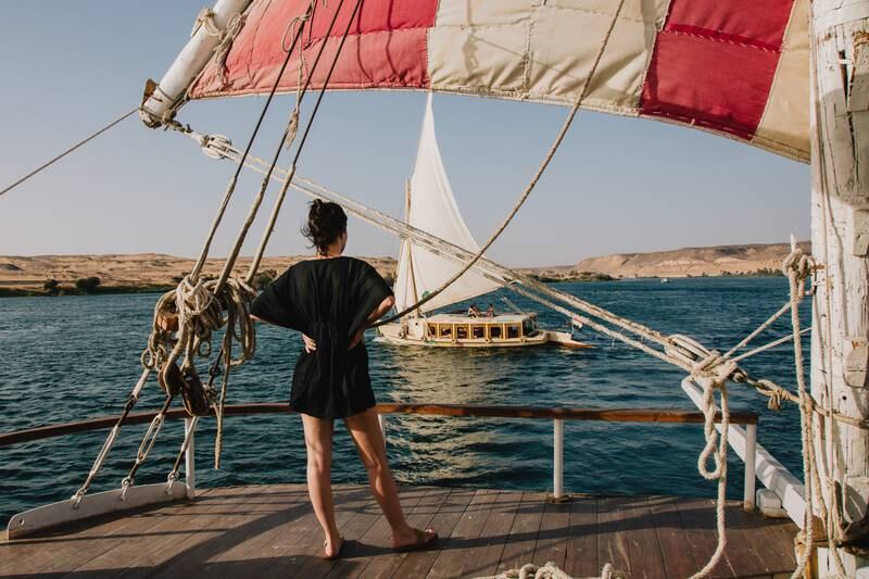 The Nile's winds prevail north-south, making for excellent sailing from Luxor to Aswan.