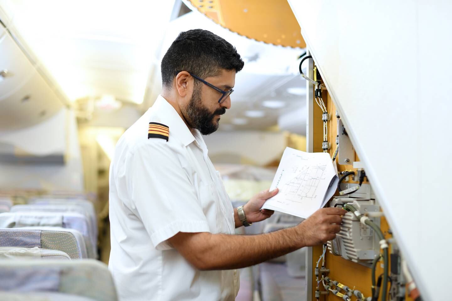 Engineers are working to finish the programme in 2025. Photo: Emirates