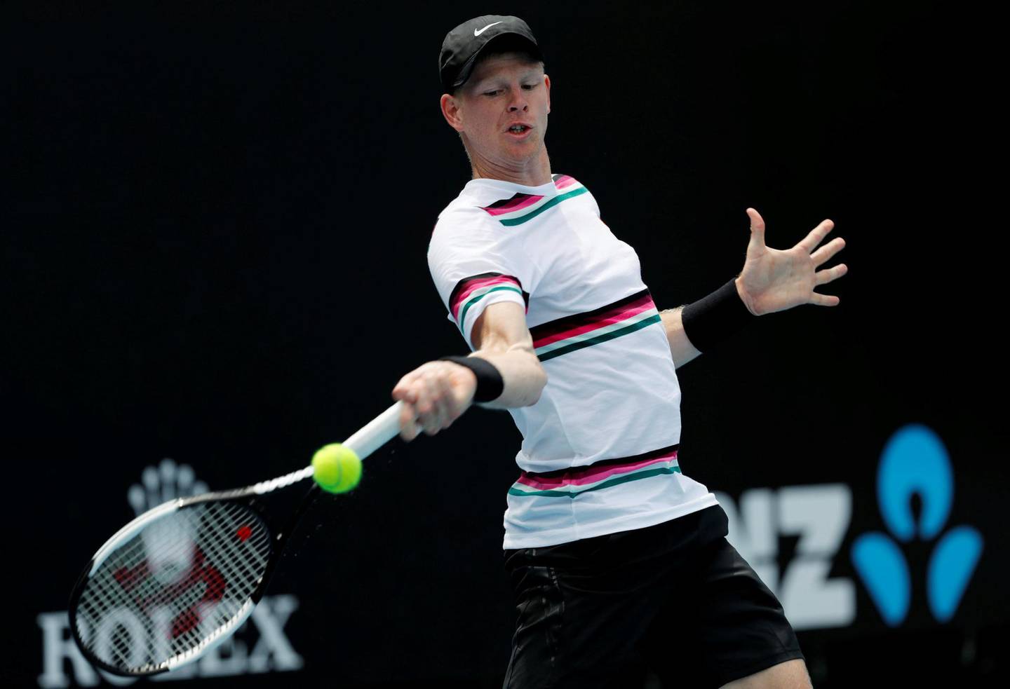 Tennis - Australian Open - Melbourne Park, Melbourne, Australia - January 12, 2019 - Kyle Edmund of Britain at practice.   REUTERS/Kim Kyung-Hoon