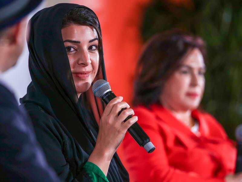 Reem al Hashimy, Minister of State for International Co-operation, at the Forbes 30/50 Summit in Abu Dhabi. 