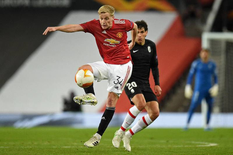SUBS: Donny Van de Beek 7. Slight surprise that he didn’t start but replaced Pogba at half time and went into the role where Fernandes had played. Shot wide after 58. Neat link ups. Encouraging – he needed that. AFP