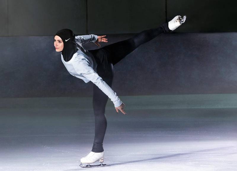 UAE figure skater Zahra Lari is breaking down barriers to put Emirati women on the sporting map. AP