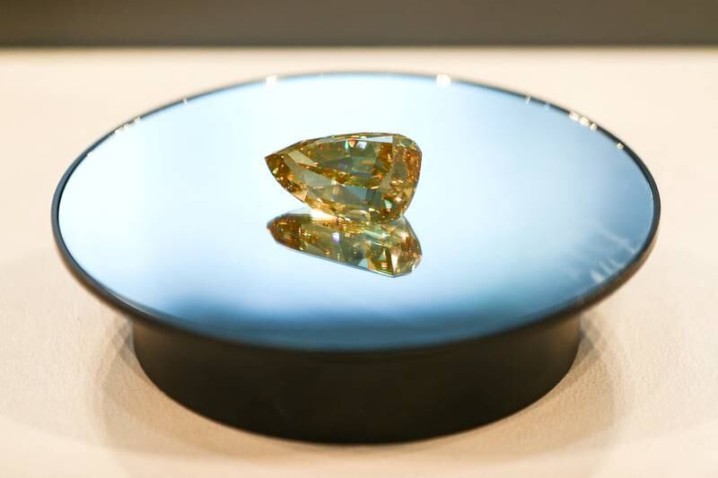The Golden Canary diamond is now on display at Sotheby's Dubai. Reuters