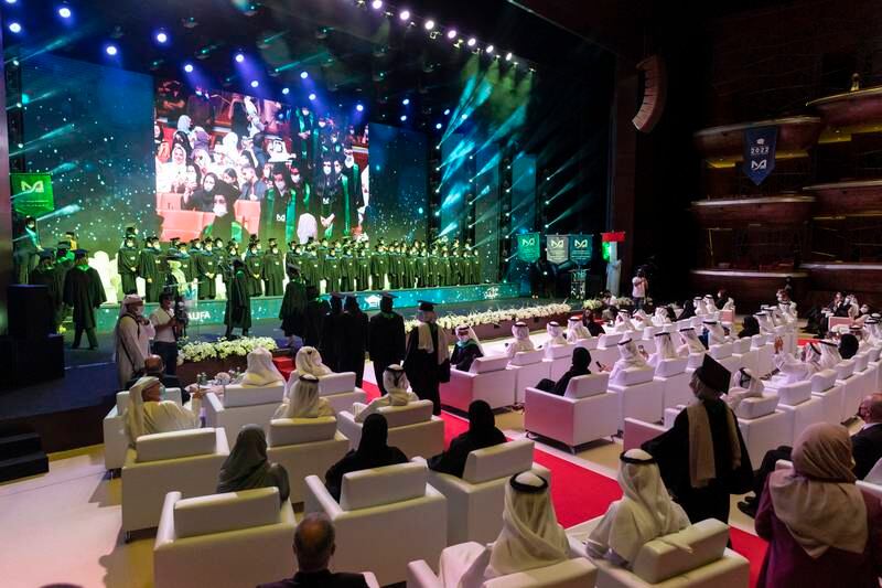 Mohammed Bin Rashid University of Medicine and Health Sciences graduation ceremony at Dubai Opera.