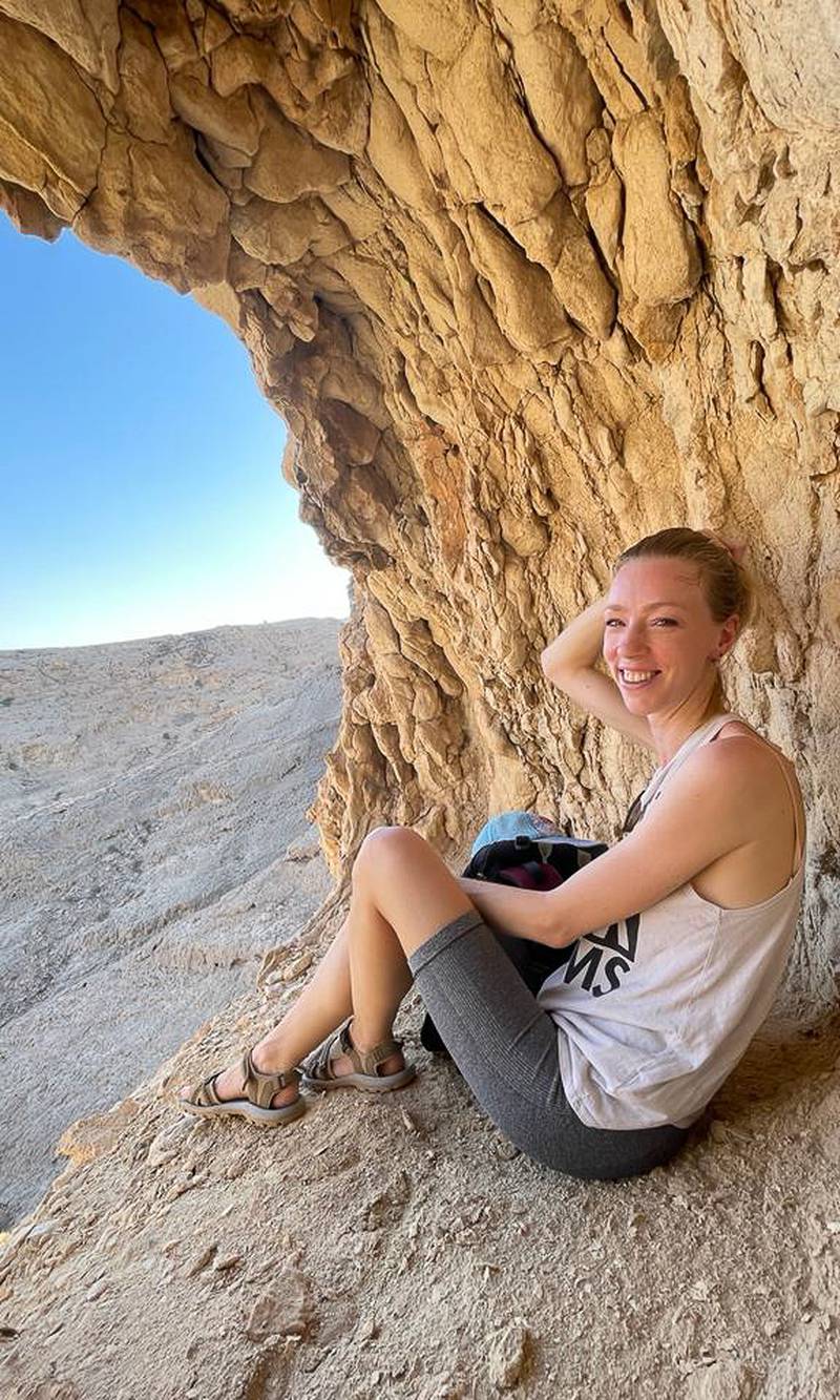 Pauline shares photos of the UAE’s hiking trails on her blog and Instagram to tens of thousands of followers so others can find out about the outdoor adventures. Photo: Pauline Weis