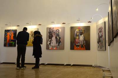 Mosul Museum partly reopened yesterday with contemporary art display. AFP