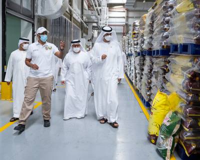 Dr Sultan Al Jaber's tour was part of a series of visits conducted by the minister to industrial cities in the Emirates to review companies, factories and production lines. 