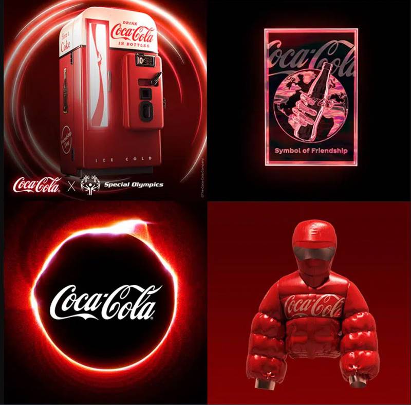 Coca-Cola's NFT featured a custom-designed jacket that could be worn in the metaverse. Photo: Coca-Cola Company