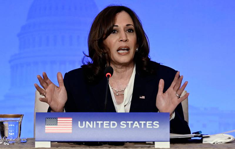 US Vice President Kamala Harris is scheduled to visit the UAE with condolences on the death of Sheikh Khalifa, the White House says. AFP