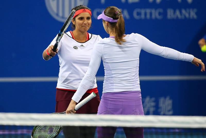 Sania Mirza and doubles partner Martina Hingis formed a formidable partnership. Getty