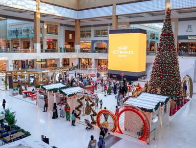 Winter Wonderland at Town Square, Yas Mall in Abu Dhabi. Victor Besa / The National