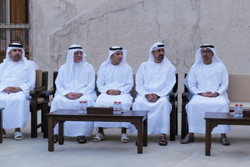 The visiting party ended their fast with Sheikh Mohammed during iftar.