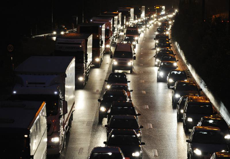 Motorways will go dark from 10pm every evening in the French-speaking part of Belgium. AFP