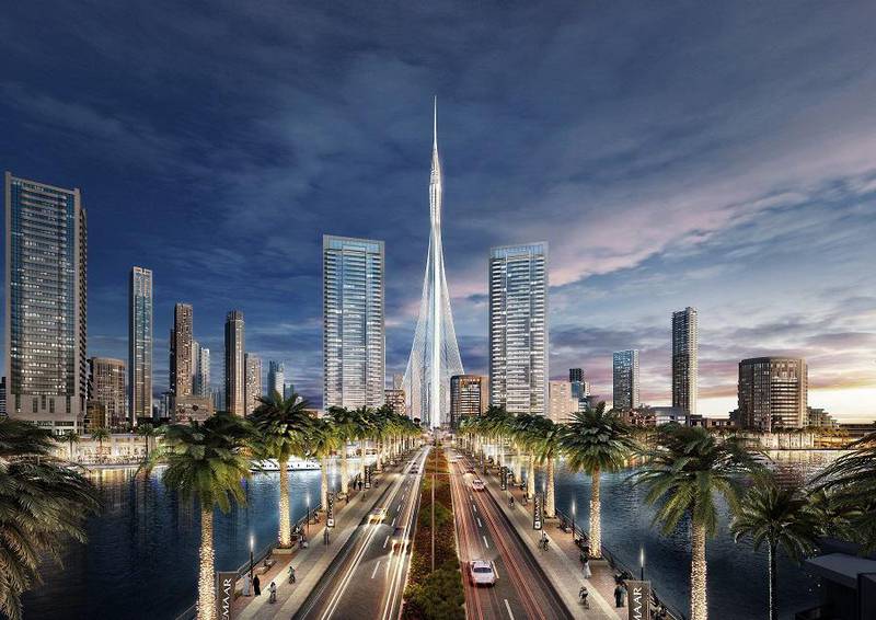 A rendering of Emaar Properties' Dubai Creek Harbour project. Courtesy Emaar Properties