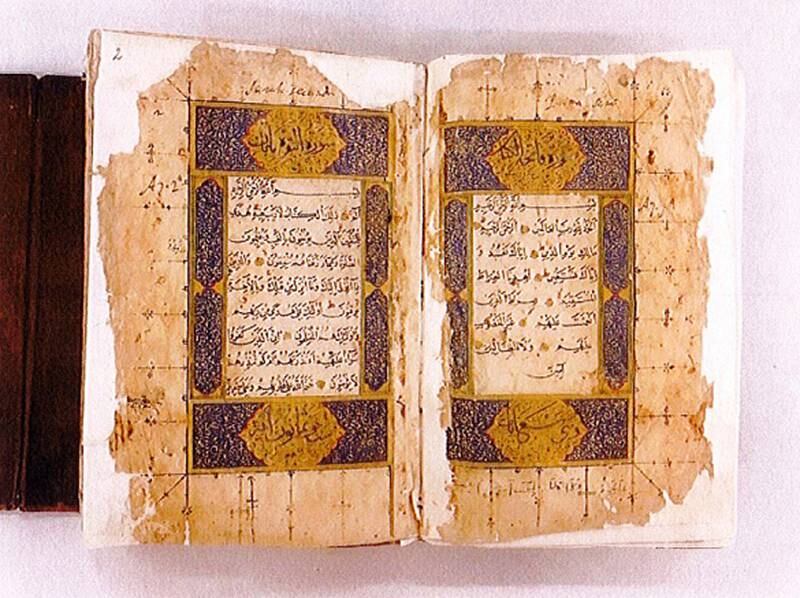 Included in the display will be embossed and gilded pages copied from the Holy Quran that date back to 15th and 16th centuries and a 17th century cosmology manuscript titled ‘Miracles of Existence’. Photo: SIBF