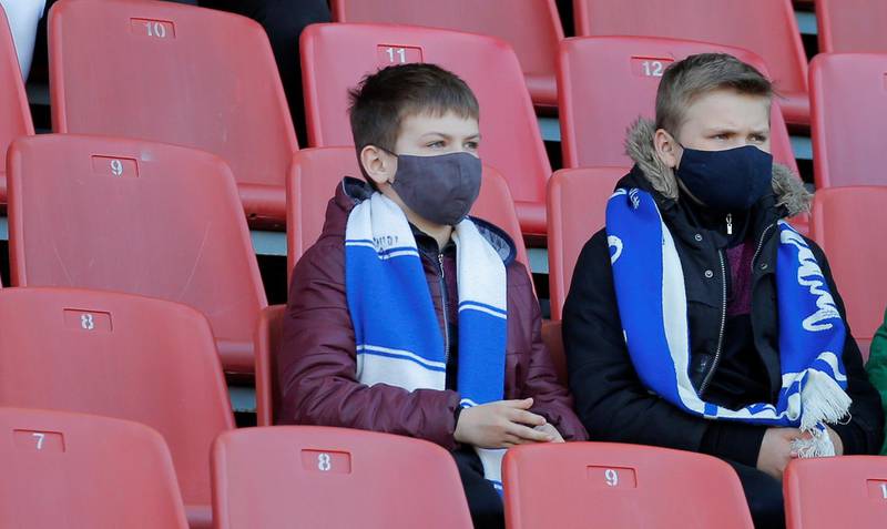 Kids at the OSK Brestsky Stadium in Belarus. Reuters
