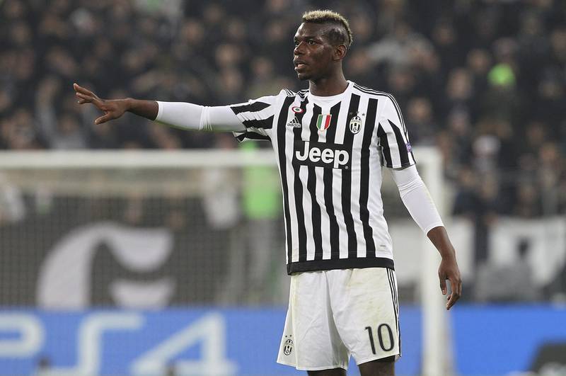 Paul Pogba during his first spell at Juventus when he won four consecutive Serie A titles. Getty