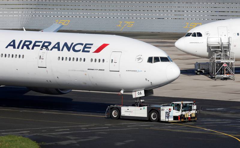 An Air France Boeing 777-300 – the same model as the plane investigated – on the tarmac at Paris Charles de Gaulle airport. Reuters