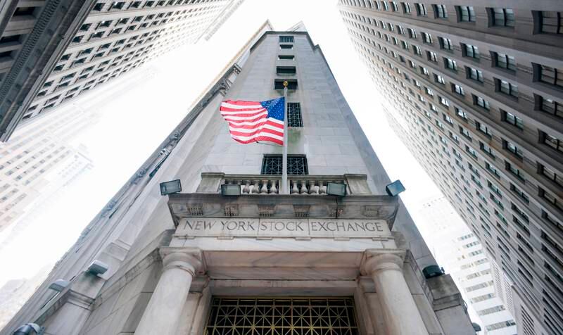 The entrance to the New York Stock Exchange. EPA