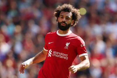 Mohamed Salah of Liverpool during the Premier League match against Aston Villa. Getty