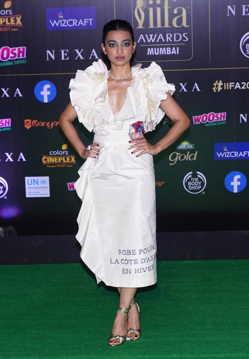 MUMBAI, INDIA - SEPTEMBER 18:  Actress Radhika Apte  attend  the  20th IIFA award  on September 18, 2019 in Mumbai, India. (Photo by Prodip Guha/Getty Images)