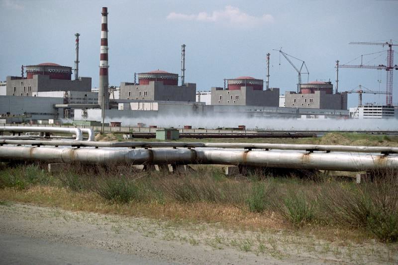 Zaporizhzhia nuclear power plant in March 1994. EPA