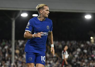 Continues to show signs of improvement, even if his decision-making and shots left a lot to be desired early on. His persistence paid off in the 18th minute when he got on the end of Colwill’s cross and slotted past Leno for his first Chelsea goal. Subbed at half-time with an injury. Reuters